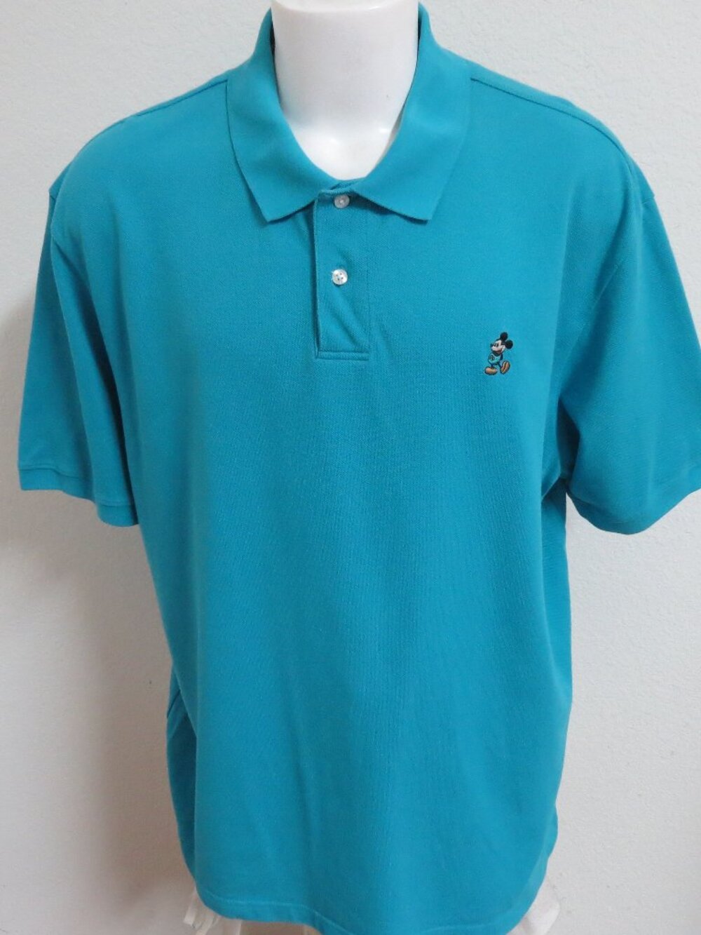 2XL Blue Disney Mickey Mouse Men's Cotton #B45 Polo Shirt